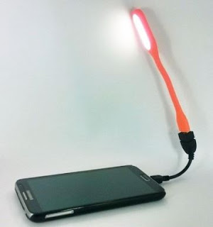 Connect USB Selfie Flash LED Light with your Android Phone