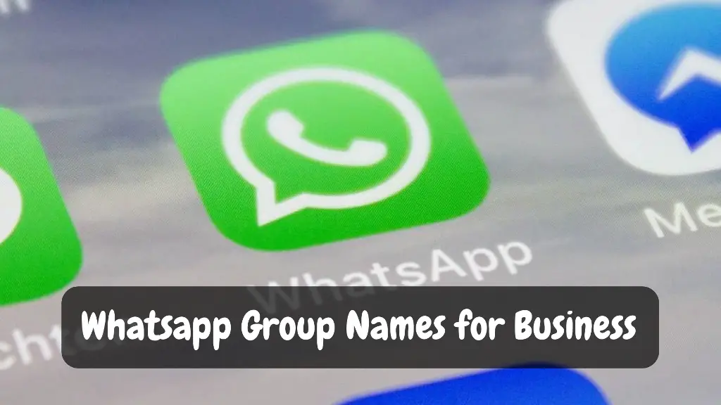 Whatsapp Group Names for Business