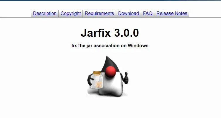 Jarfix software