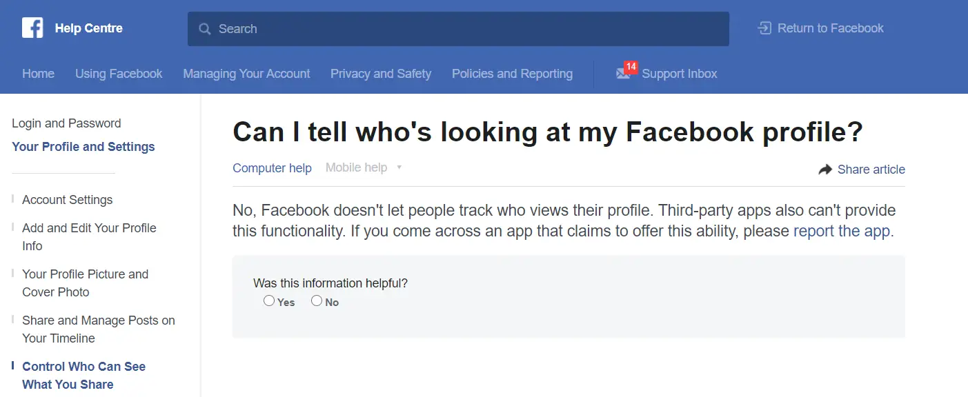 How to see who viewed my Facebook profile
