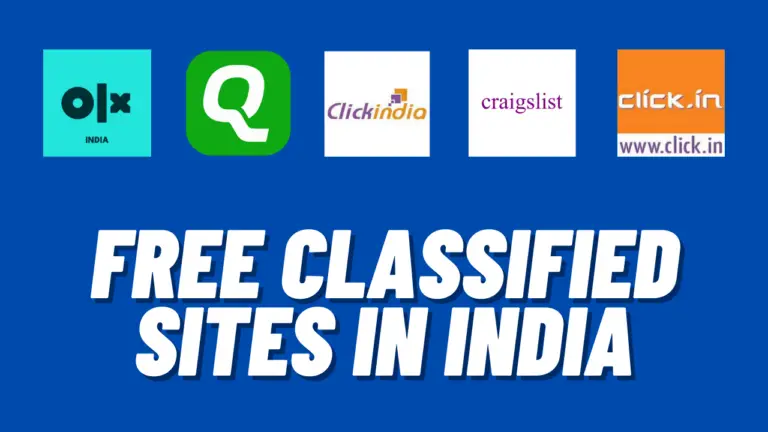 Top 5 Free Classified Sites in India 2023