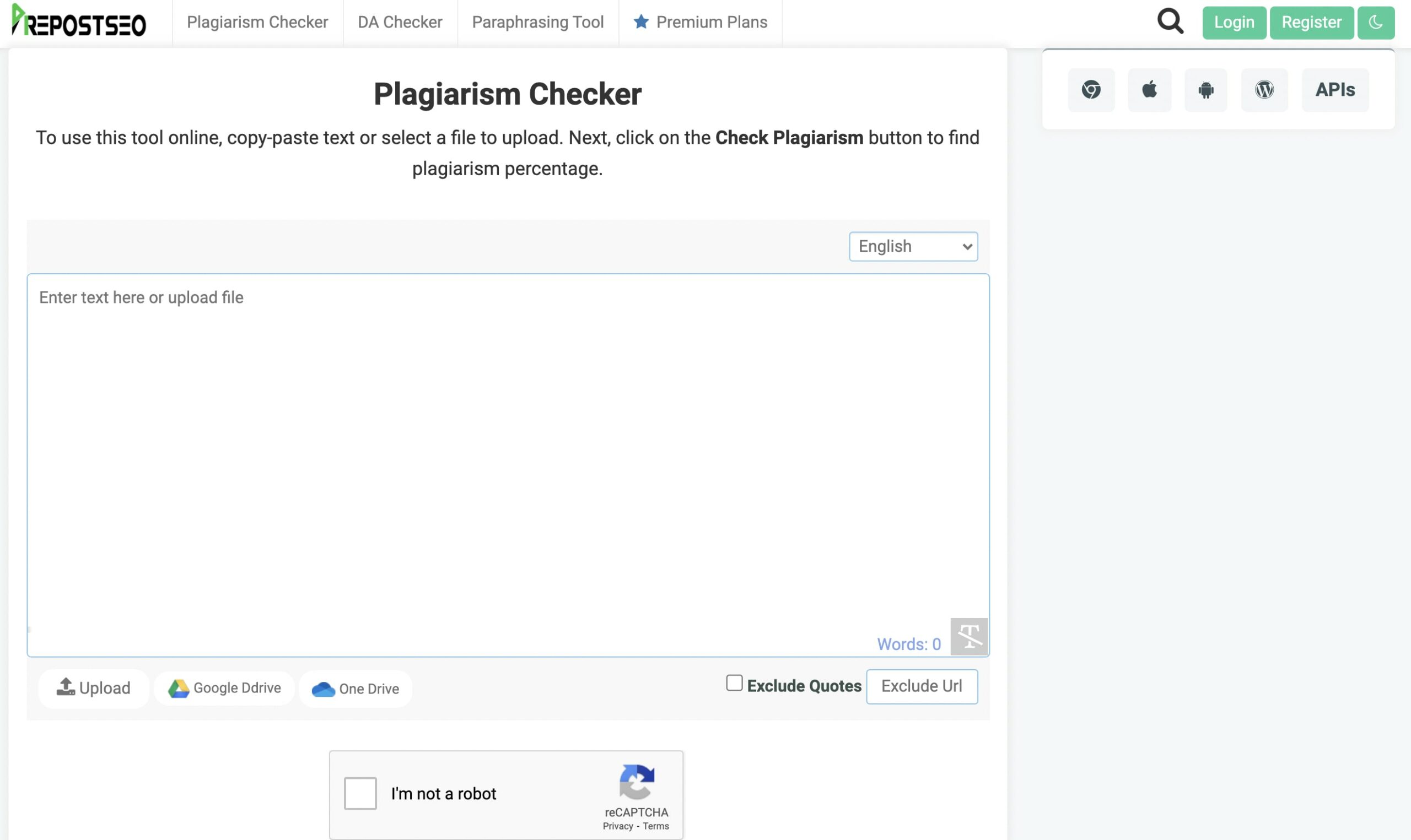 free plagiarism checker google